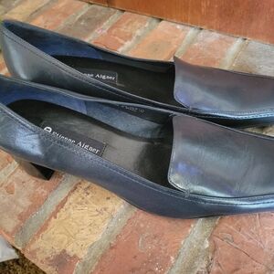 Blue leather  Etienne Aigner shoes